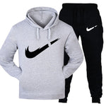 Track suit men's 2 sets of new fashion jacket men's sportswear hoodies spring and autumn brand men's hip hop hoodie sweatpants