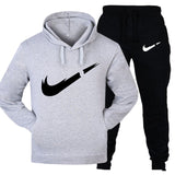 Track suit men's 2 sets of new fashion jacket men's sportswear hoodies spring and autumn brand men's hip hop hoodie sweatpants