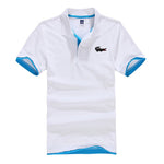 Men's Fashion New Polo Shirt 2019 Summer Short Sleeve Stand Collar Slim Casual Breathable Office Business Polo Short Sleeve